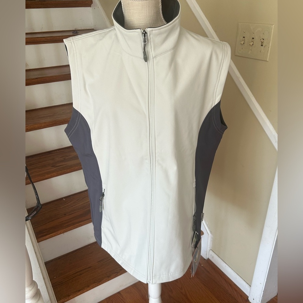 NWT Landway Women’s White SoftShell Vest 3XL NeoBonded Waterproof Golf Outerwear - Picture 2 of 14